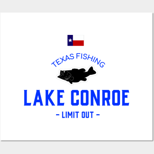 LAKE CONROE TEXAS T-SHIRT Posters and Art